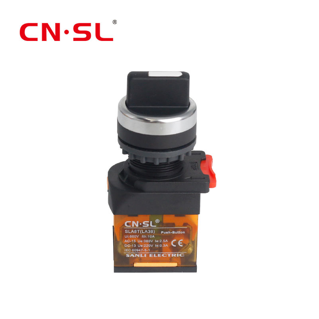 Ручка переключателя промышленного использования, 2 положения, самоблокирующаяся, 1НО1НЗ, ВКЛ. ВЫКЛ.